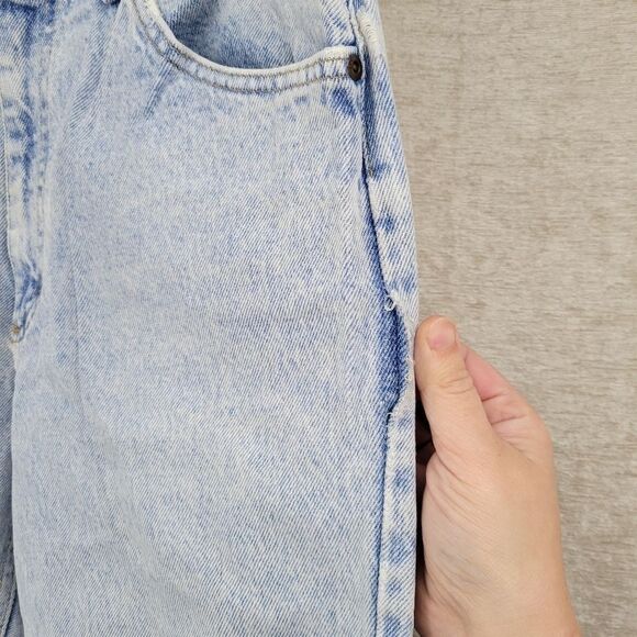 Lee Vintage  Mom Jeans Ultra Light Acid Wash Cotton High-waisted Size 13 Long - Picture 6 of 16
